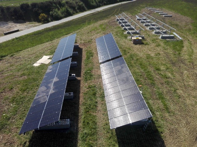Installation solaire de ISDND de Kermat à Inzinzac Lochrist