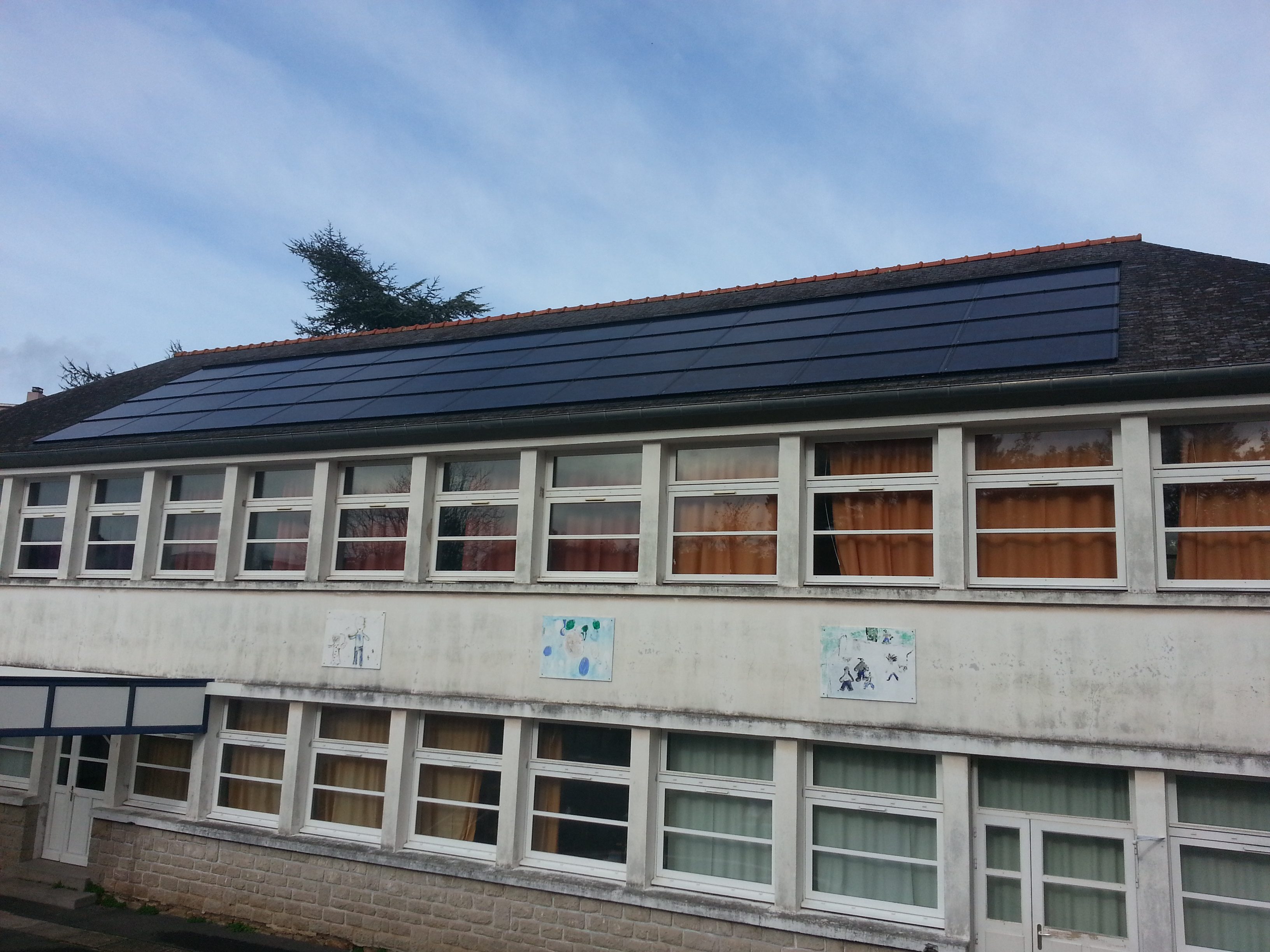 Ecole Stang ar choat - Equipement des écoles de la ville de quimper d'installation solaire